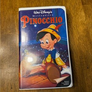 Disney Pinocchio VHS - Blue and Yellow Cover